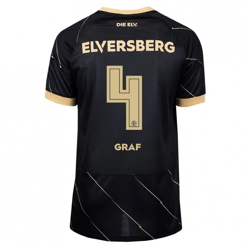 Danxen Mann Matheo Graf #4 Svart Brun Bortetrøye Drakt Trøye 2026/27 Skjorter T-Skjorte