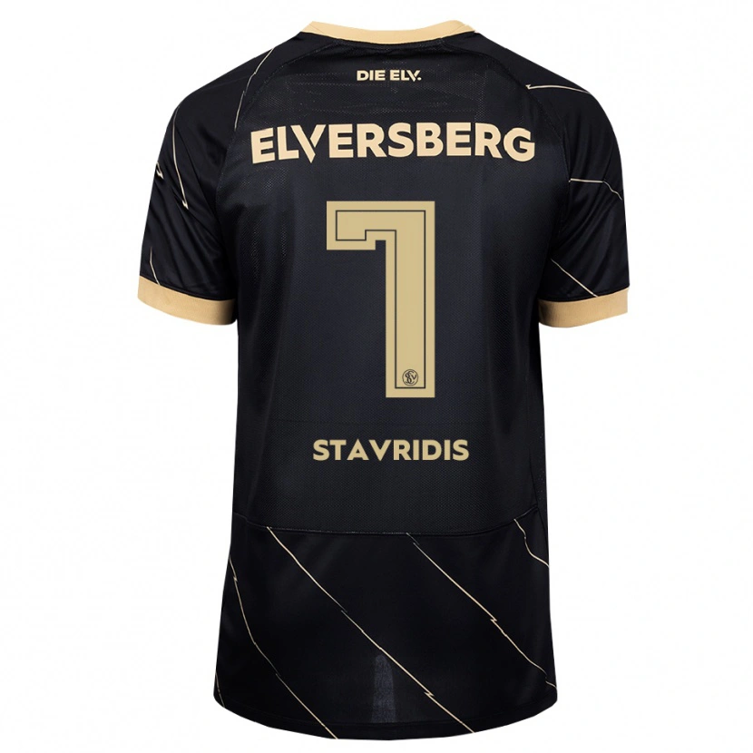 Danxen Mann Angelos Stavridis #7 Svart Brun Bortetrøye Drakt Trøye 2026/27 Skjorter T-Skjorte
