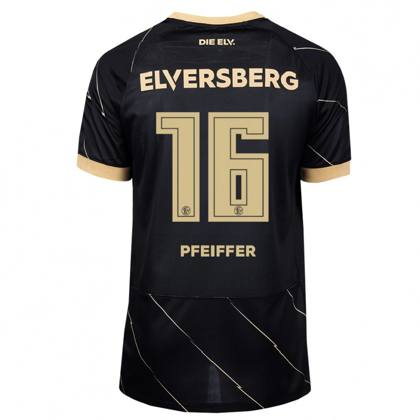 Danxen Mann Luca Pfeiffer #16 Svart Brun Bortetrøye Drakt Trøye 2026/27 Skjorter T-Skjorte