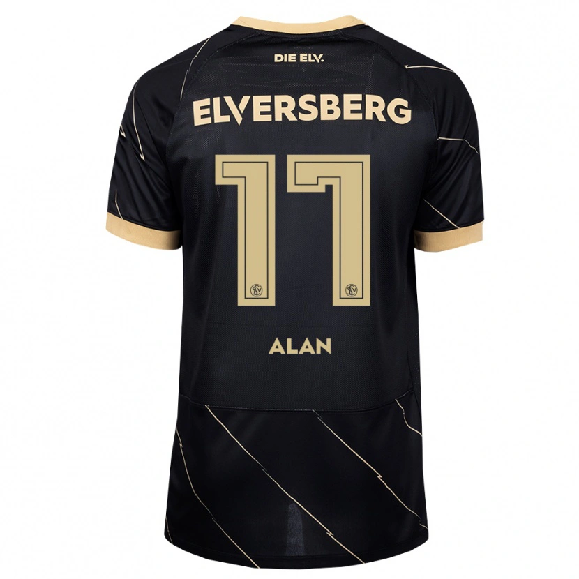 Danxen Mann Alan Rodriguez #17 Svart Brun Bortetrøye Drakt Trøye 2026/27 Skjorter T-Skjorte