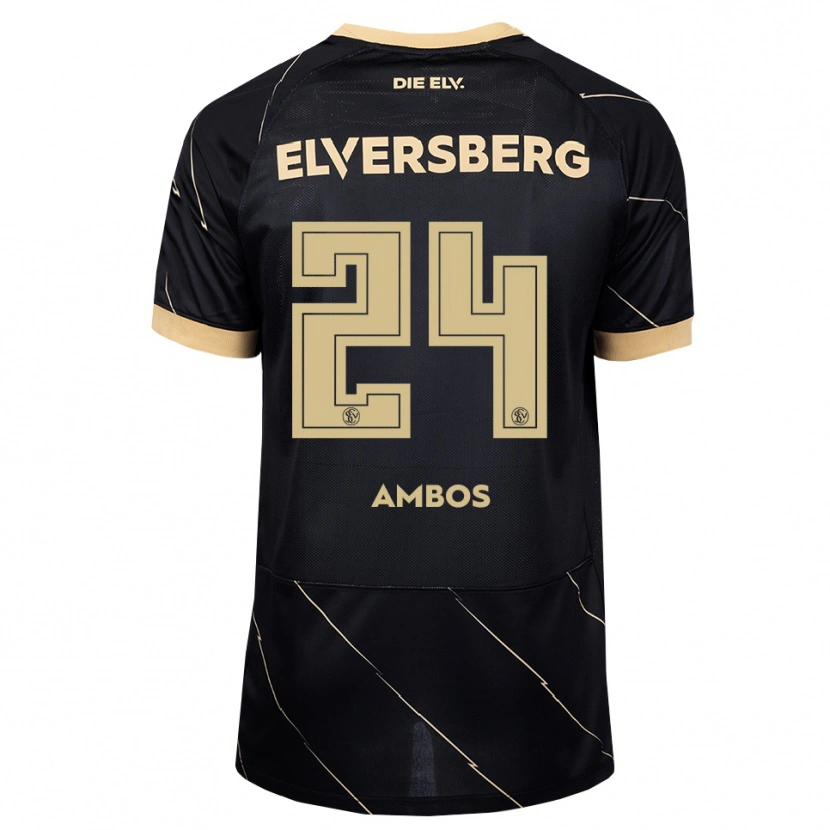 Danxen Mann Marlon Ambos #24 Svart Brun Bortetrøye Drakt Trøye 2026/27 Skjorter T-Skjorte
