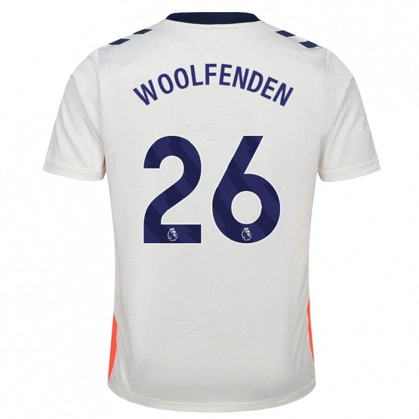 Danxen Mann Luke Woolfenden #26 Hvit Oransje Kongeblå Bortetrøye Drakt Trøye 2026/27 Skjorter T-Skjorte