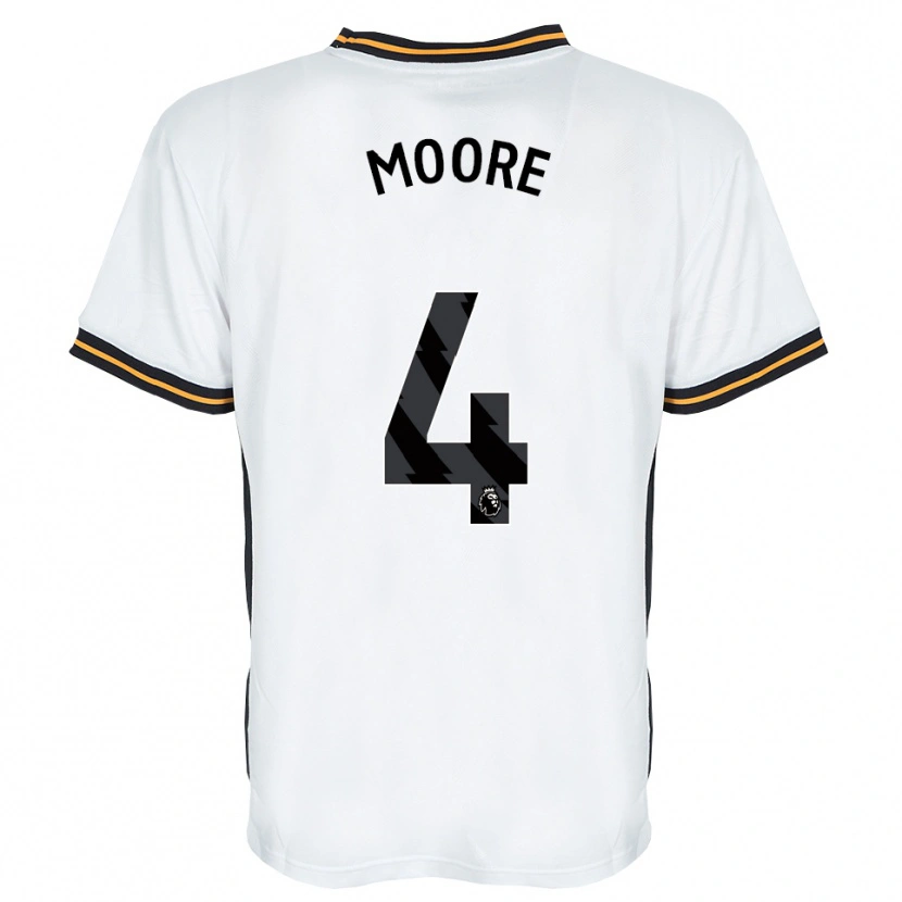 Danxen Mann Bobby Moore #4 Hvit Oransje Svart Bortetrøye Drakt Trøye 2026/27 Skjorter T-Skjorte