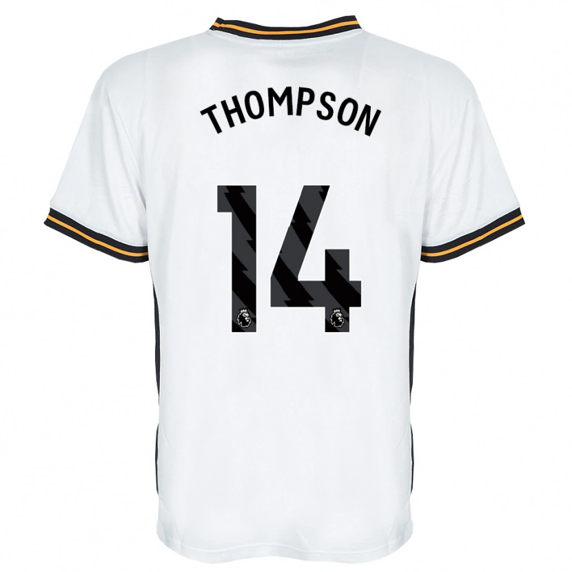 Danxen Mann Katie Thompson #14 Hvit Oransje Svart Bortetrøye Drakt Trøye 2026/27 Skjorter T-Skjorte