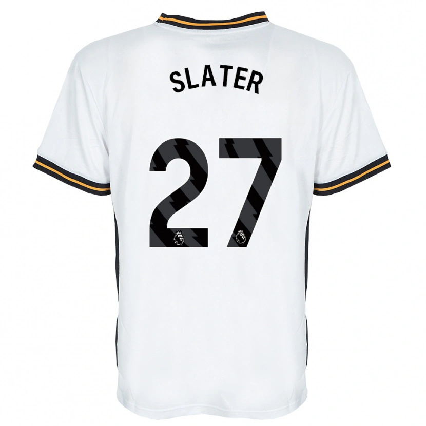 Danxen Mann Regan Slater #27 Hvit Oransje Svart Bortetrøye Drakt Trøye 2026/27 Skjorter T-Skjorte