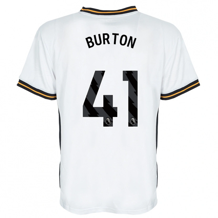 Danxen Mann Jess Burton #41 Hvit Oransje Svart Bortetrøye Drakt Trøye 2026/27 Skjorter T-Skjorte