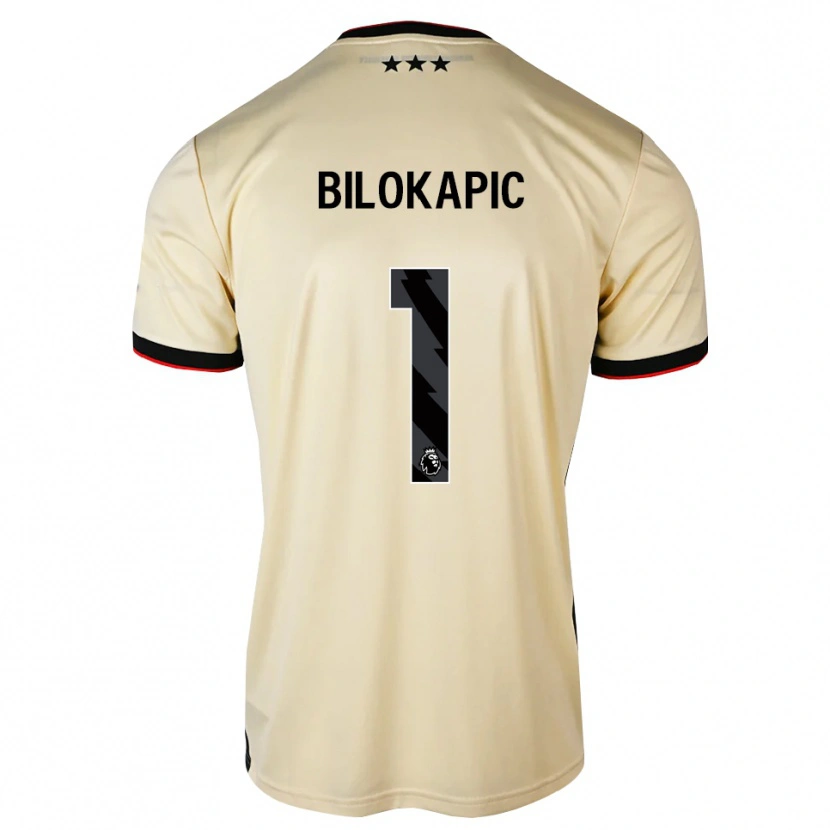 Danxen Mann Nicholas Bilokapic #1 Lemonchiffon Svart Rød Bortetrøye Drakt Trøye 2026/27 Skjorter T-Skjorte