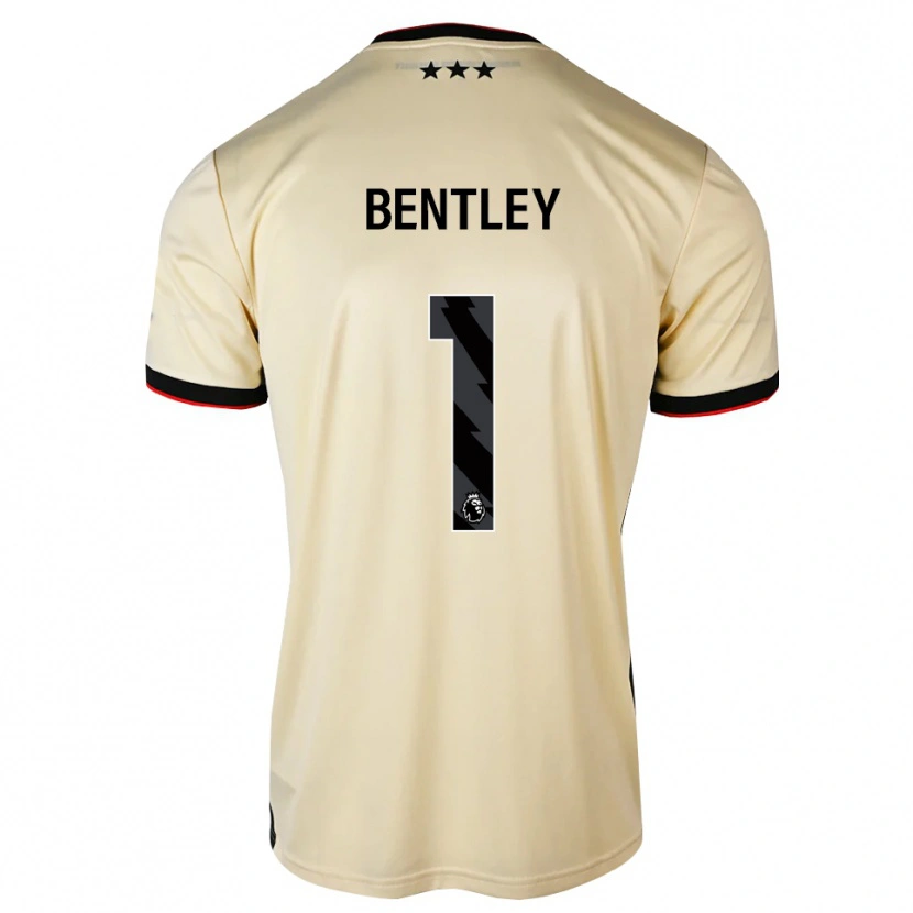 Danxen Mann Josh Bentley #1 Lemonchiffon Svart Rød Bortetrøye Drakt Trøye 2026/27 Skjorter T-Skjorte
