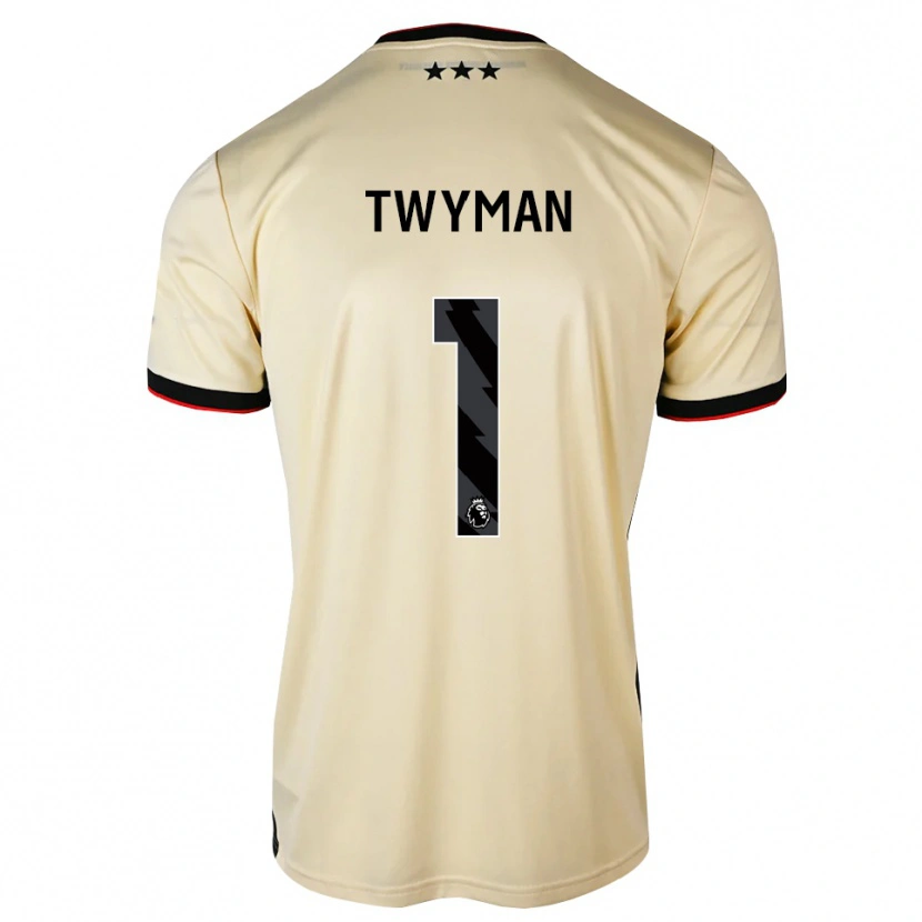 Danxen Mann Edward Twyman #1 Lemonchiffon Svart Rød Bortetrøye Drakt Trøye 2026/27 Skjorter T-Skjorte