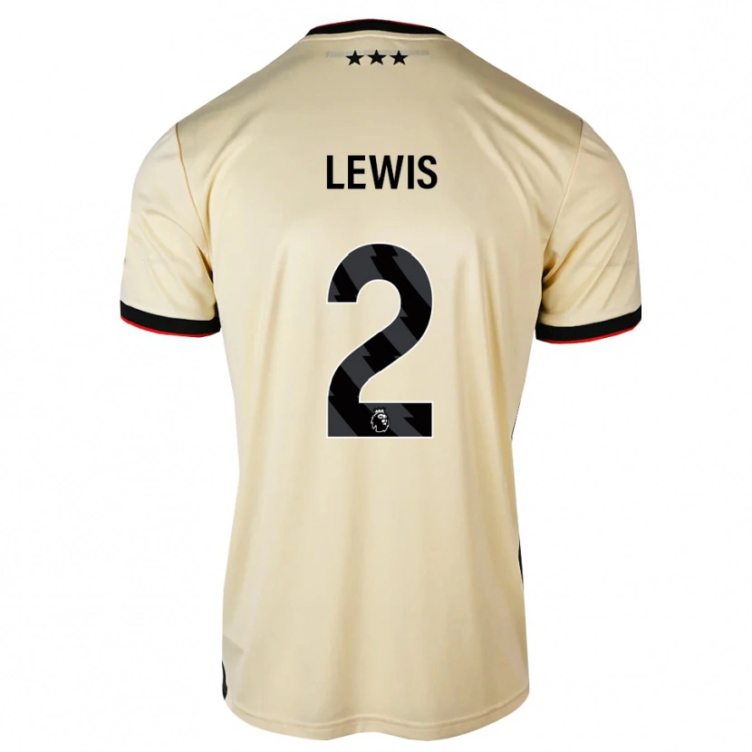 Danxen Mann Josh Lewis #2 Lemonchiffon Svart Rød Bortetrøye Drakt Trøye 2026/27 Skjorter T-Skjorte