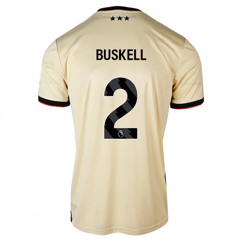 Danxen Mann Benjamin Buskell #2 Lemonchiffon Svart Rød Bortetrøye Drakt Trøye 2026/27 Skjorter T-Skjorte