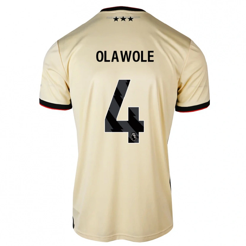 Danxen Mann Kellyan Olawole #4 Lemonchiffon Svart Rød Bortetrøye Drakt Trøye 2026/27 Skjorter T-Skjorte