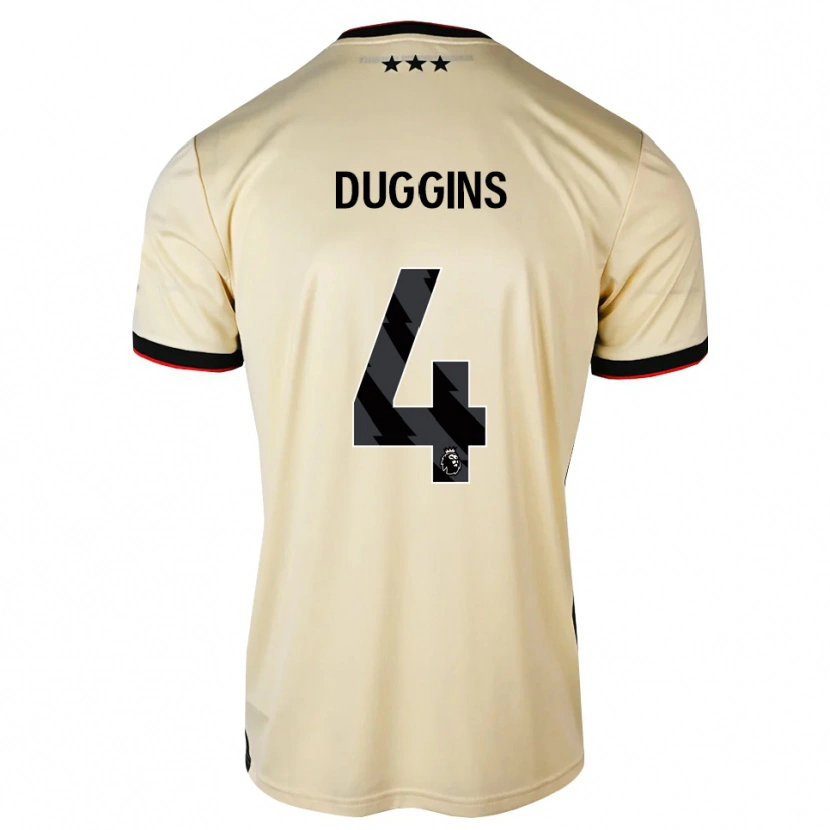Danxen Mann Harvey Duggins #4 Lemonchiffon Svart Rød Bortetrøye Drakt Trøye 2026/27 Skjorter T-Skjorte