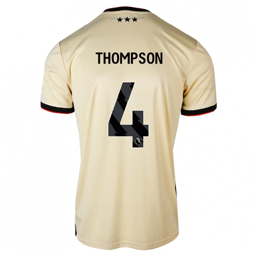 Danxen Mann Zak Thompson #4 Lemonchiffon Svart Rød Bortetrøye Drakt Trøye 2026/27 Skjorter T-Skjorte