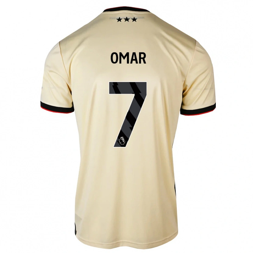 Danxen Mann Ahmed Omar #7 Lemonchiffon Svart Rød Bortetrøye Drakt Trøye 2026/27 Skjorter T-Skjorte