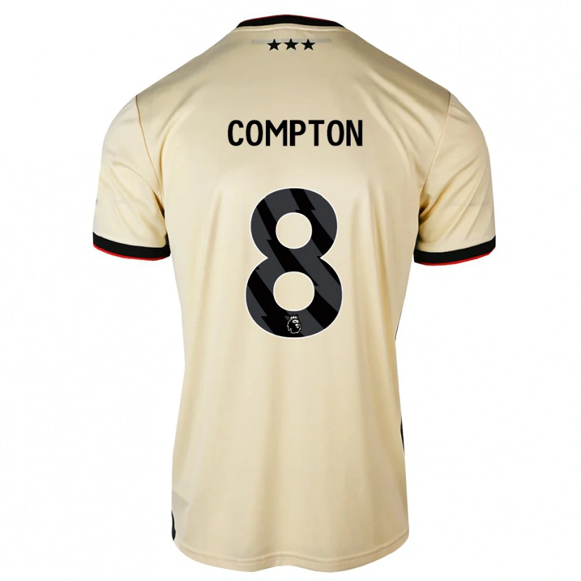 Danxen Mann Charlie Compton #8 Lemonchiffon Svart Rød Bortetrøye Drakt Trøye 2026/27 Skjorter T-Skjorte