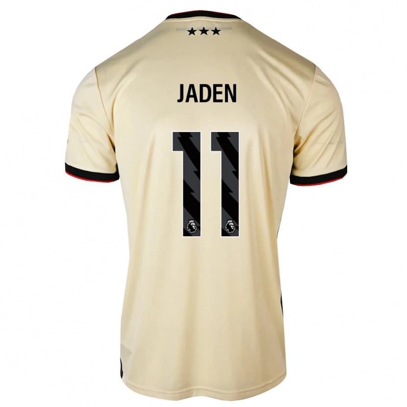 Danxen Mann Jaden Philogene #11 Lemonchiffon Svart Rød Bortetrøye Drakt Trøye 2026/27 Skjorter T-Skjorte