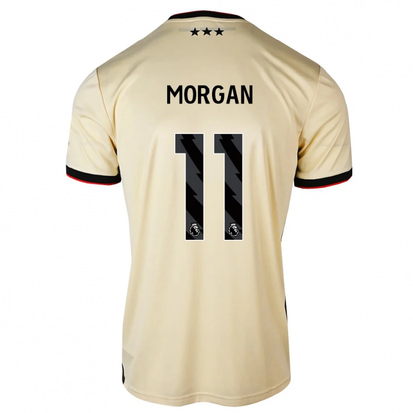 Danxen Mann Rio Oudnie-Morgan #11 Lemonchiffon Svart Rød Bortetrøye Drakt Trøye 2026/27 Skjorter T-Skjorte