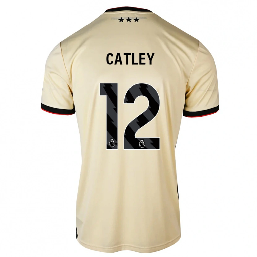 Danxen Mann Jack Catley #12 Lemonchiffon Svart Rød Bortetrøye Drakt Trøye 2026/27 Skjorter T-Skjorte