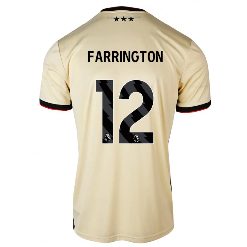 Danxen Mann Noah Farrington #12 Lemonchiffon Svart Rød Bortetrøye Drakt Trøye 2026/27 Skjorter T-Skjorte