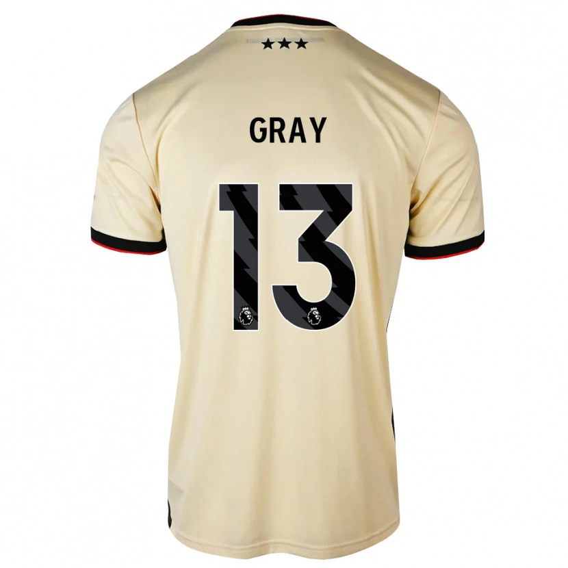 Danxen Mann Henry Gray #13 Lemonchiffon Svart Rød Bortetrøye Drakt Trøye 2026/27 Skjorter T-Skjorte