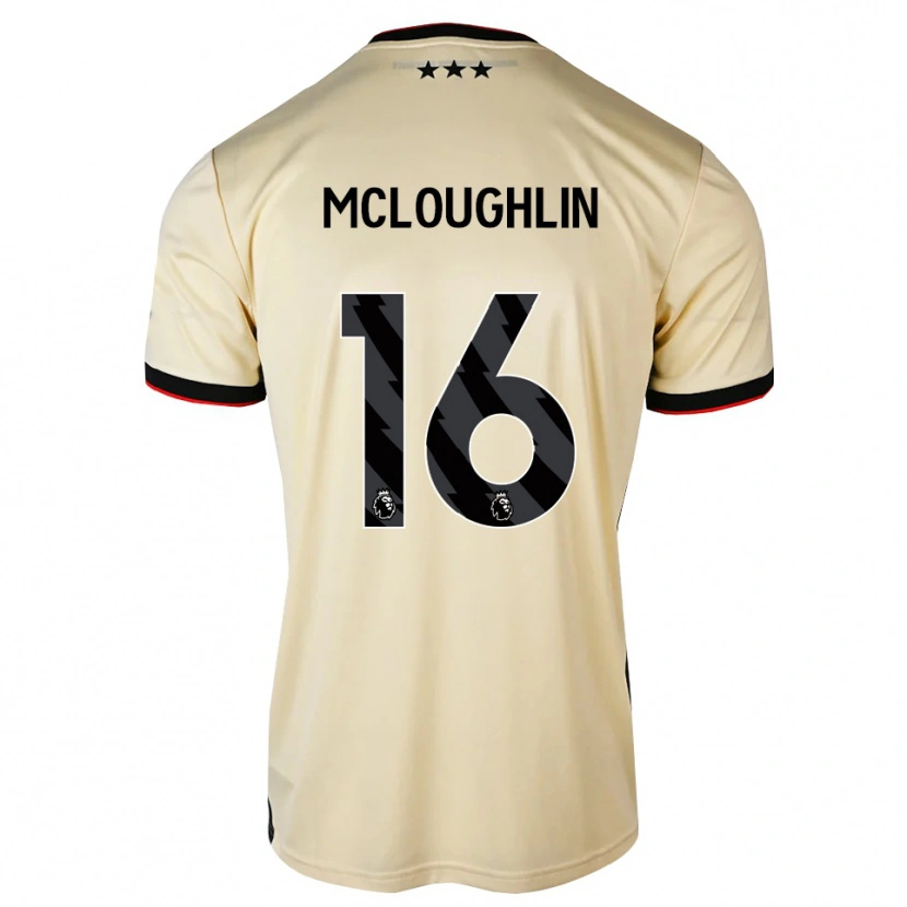 Danxen Mann Tommy Mcloughlin #16 Lemonchiffon Svart Rød Bortetrøye Drakt Trøye 2026/27 Skjorter T-Skjorte