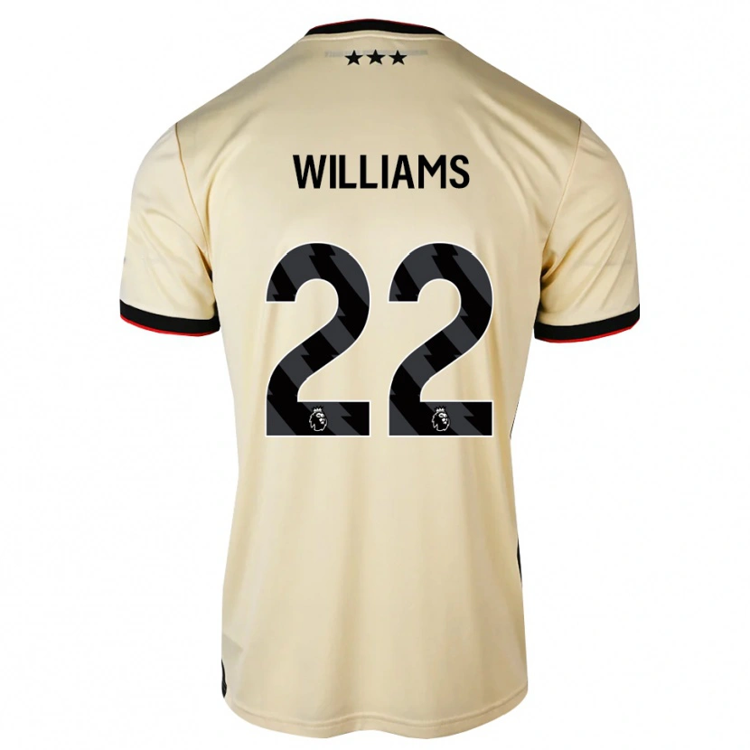 Danxen Mann Evie Williams #22 Lemonchiffon Svart Rød Bortetrøye Drakt Trøye 2026/27 Skjorter T-Skjorte