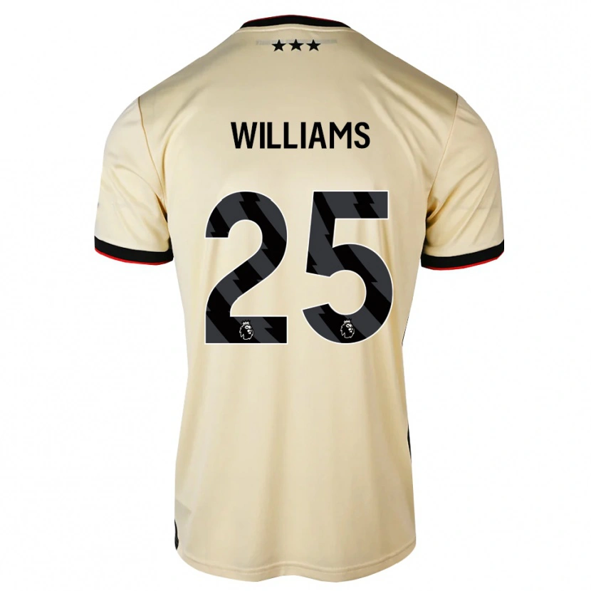 Danxen Mann Erin Williams #25 Lemonchiffon Svart Rød Bortetrøye Drakt Trøye 2026/27 Skjorter T-Skjorte