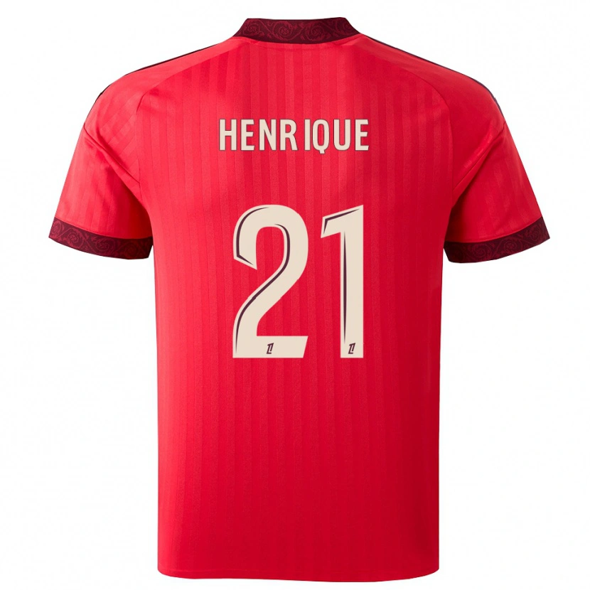 Danxen Mann Henrique #21 Burgunder Rød Hvit Bortetrøye Drakt Trøye 2026/27 Skjorter T-Skjorte