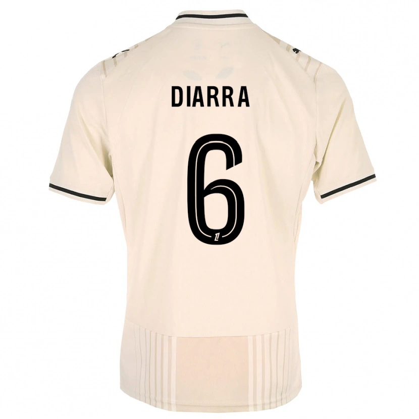 Danxen Mann Salimou Diarra #6 Oldlace Svart Antiquewhite Bortetrøye Drakt Trøye 2026/27 Skjorter T-Skjorte