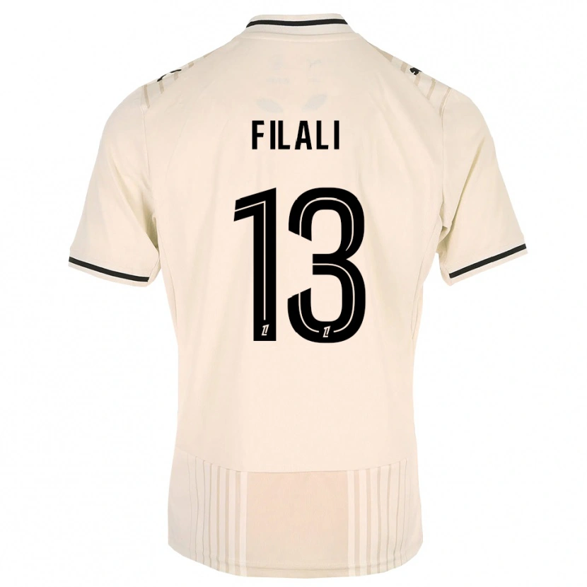 Danxen Mann Saad Filali #13 Oldlace Svart Antiquewhite Bortetrøye Drakt Trøye 2026/27 Skjorter T-Skjorte