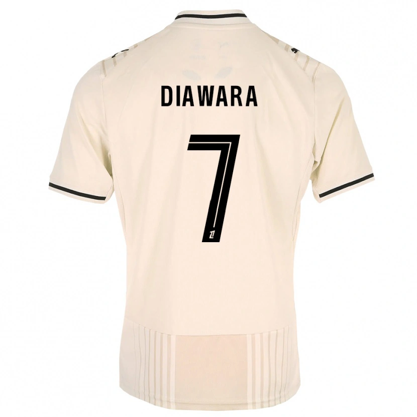 Danxen Mann Kandet Diawara #7 Oldlace Svart Antiquewhite Bortetrøye Drakt Trøye 2026/27 Skjorter T-Skjorte