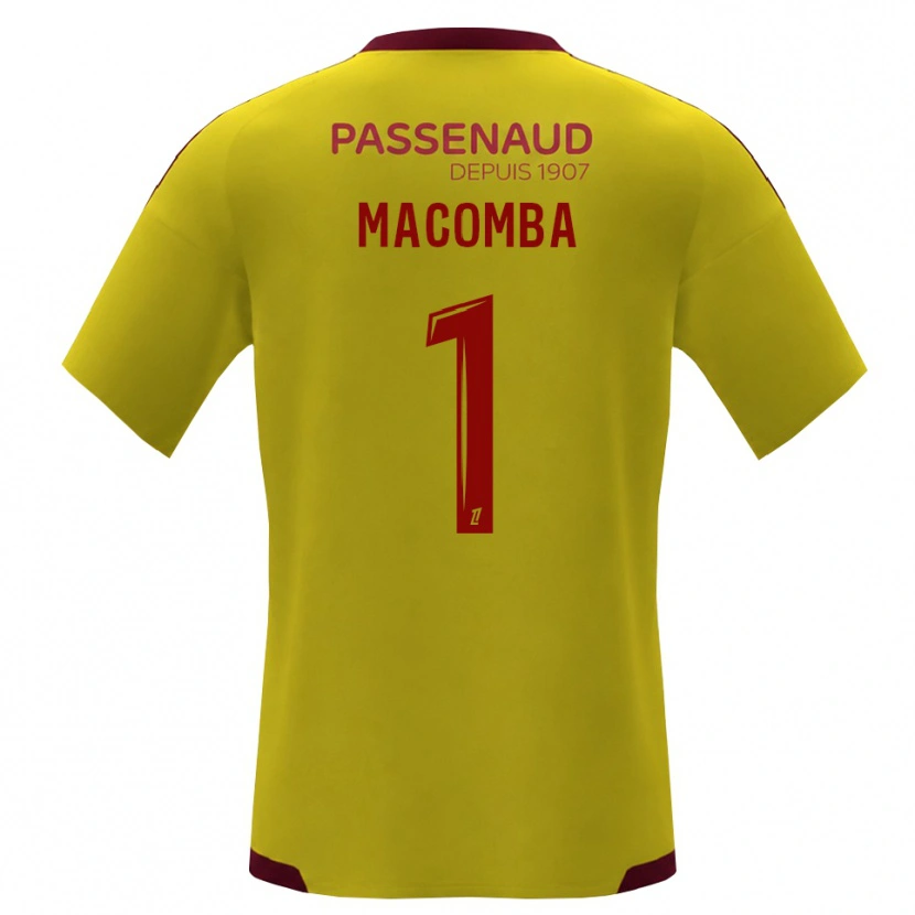 Danxen Mann Tyron Macomba #1 Gul Rød Grønn Bortetrøye Drakt Trøye 2026/27 Skjorter T-Skjorte