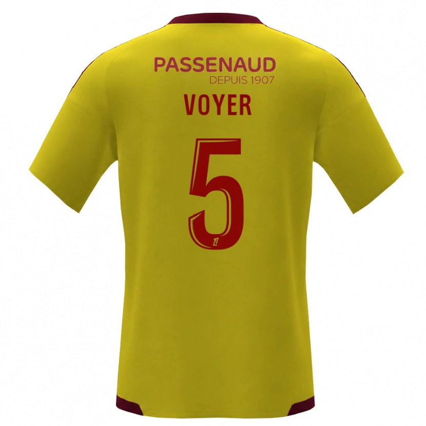 Danxen Mann Harold Voyer #5 Gul Rød Grønn Bortetrøye Drakt Trøye 2026/27 Skjorter T-Skjorte