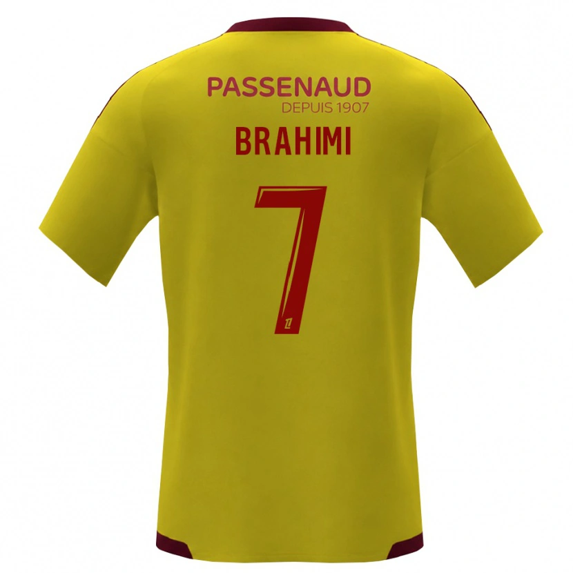 Danxen Mann Billal Brahimi #7 Gul Rød Grønn Bortetrøye Drakt Trøye 2026/27 Skjorter T-Skjorte