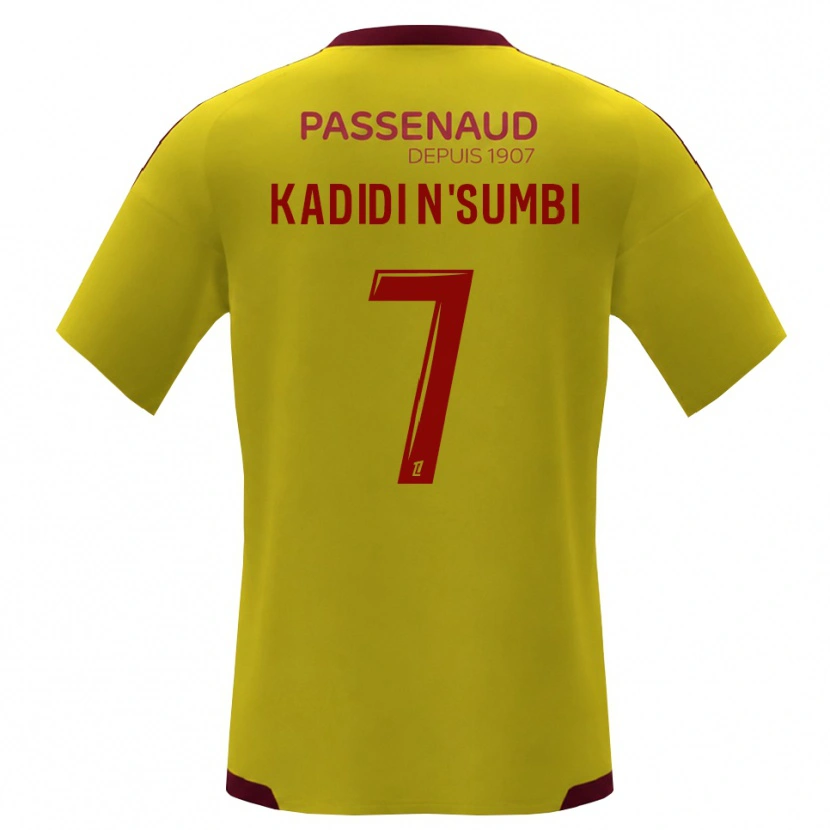 Danxen Mann Andy Junior Kadidi N'sumbi #7 Gul Rød Grønn Bortetrøye Drakt Trøye 2026/27 Skjorter T-Skjorte