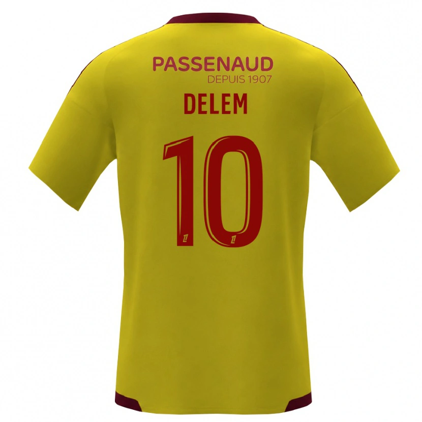 Danxen Mann Noah Delem #10 Gul Rød Grønn Bortetrøye Drakt Trøye 2026/27 Skjorter T-Skjorte
