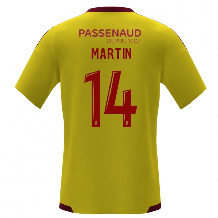 Danxen Mann Lucas Martin #14 Gul Rød Grønn Bortetrøye Drakt Trøye 2026/27 Skjorter T-Skjorte