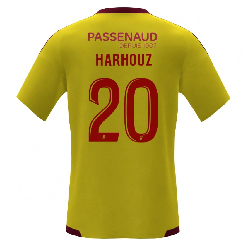 Danxen Mann William Harhouz #20 Gul Rød Grønn Bortetrøye Drakt Trøye 2026/27 Skjorter T-Skjorte