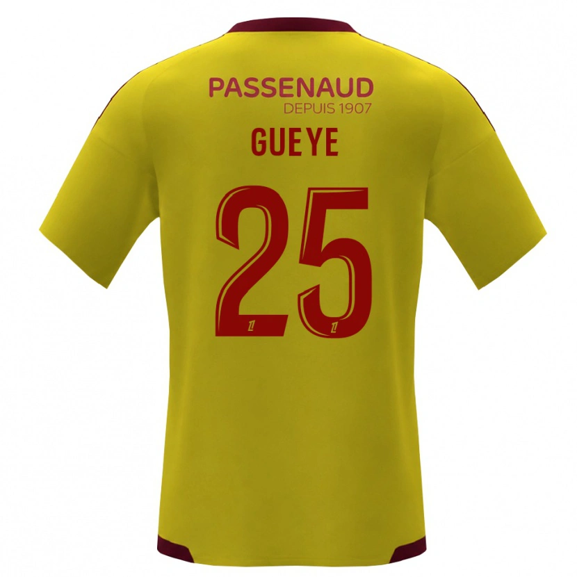 Danxen Mann Dame Gueye #25 Gul Rød Grønn Bortetrøye Drakt Trøye 2026/27 Skjorter T-Skjorte