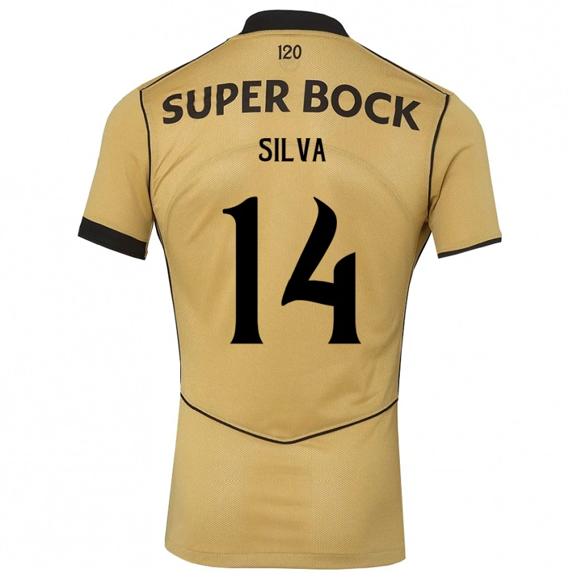 Danxen Mann Guilherme Silva #14 Gylden Kornblomst Svart Bortetrøye Drakt Trøye 2026/27 Skjorter T-Skjorte