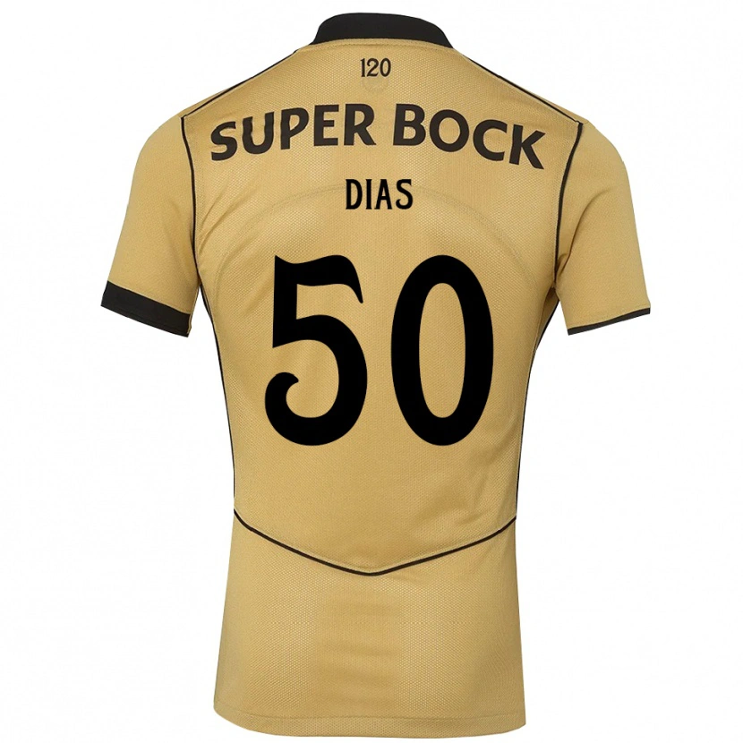 Danxen Mann Rodrigo Dias #50 Gylden Kornblomst Svart Bortetrøye Drakt Trøye 2026/27 Skjorter T-Skjorte
