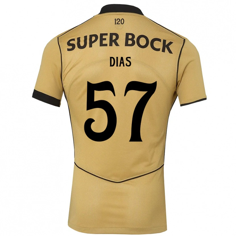 Danxen Mann Lucas Dias #57 Gylden Kornblomst Svart Bortetrøye Drakt Trøye 2026/27 Skjorter T-Skjorte