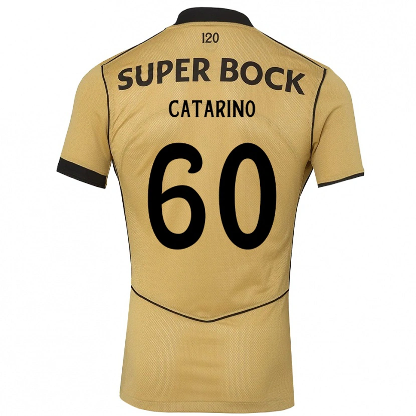 Danxen Mann Catarino César Simões Pascoal #60 Gylden Kornblomst Svart Bortetrøye Drakt Trøye 2026/27 Skjorter T-Skjorte