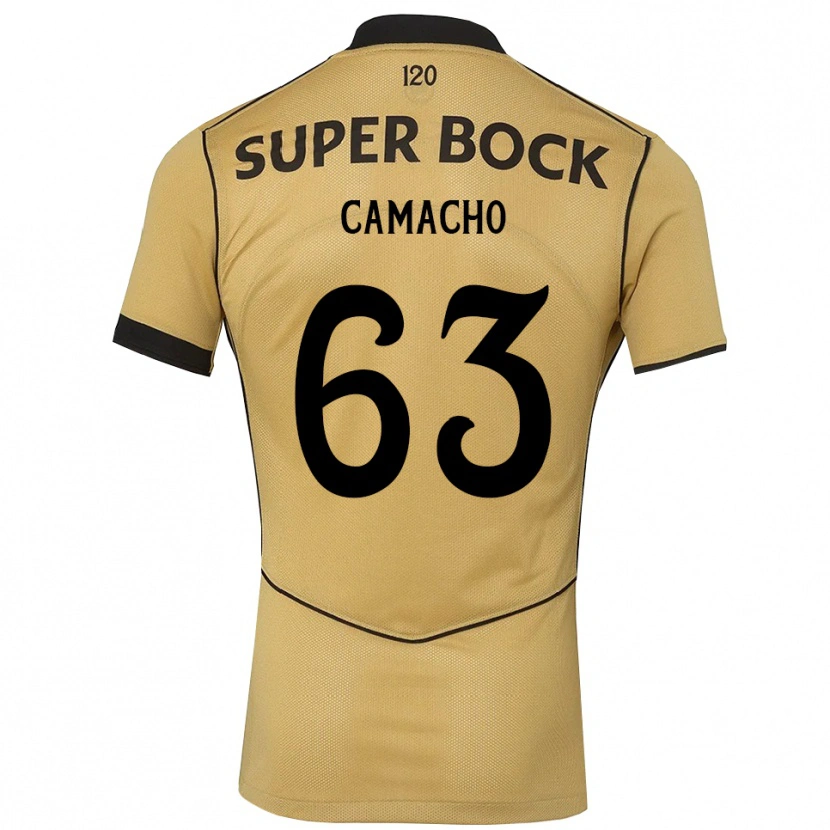 Danxen Mann Rafael Camacho #63 Gylden Kornblomst Svart Bortetrøye Drakt Trøye 2026/27 Skjorter T-Skjorte
