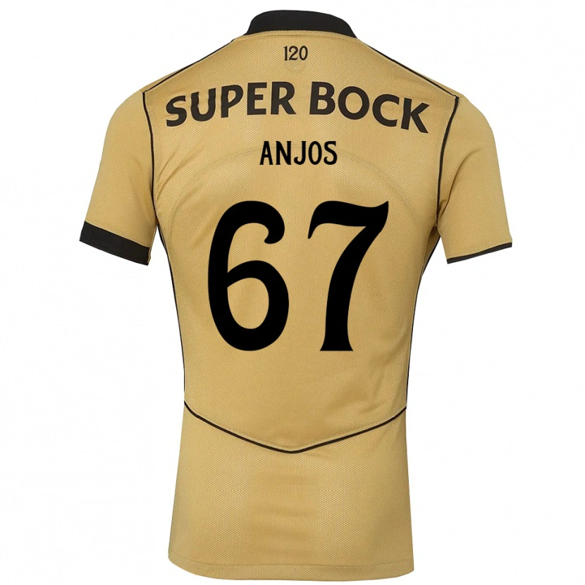 Danxen Mann Lucas Anjos #67 Gylden Kornblomst Svart Bortetrøye Drakt Trøye 2026/27 Skjorter T-Skjorte