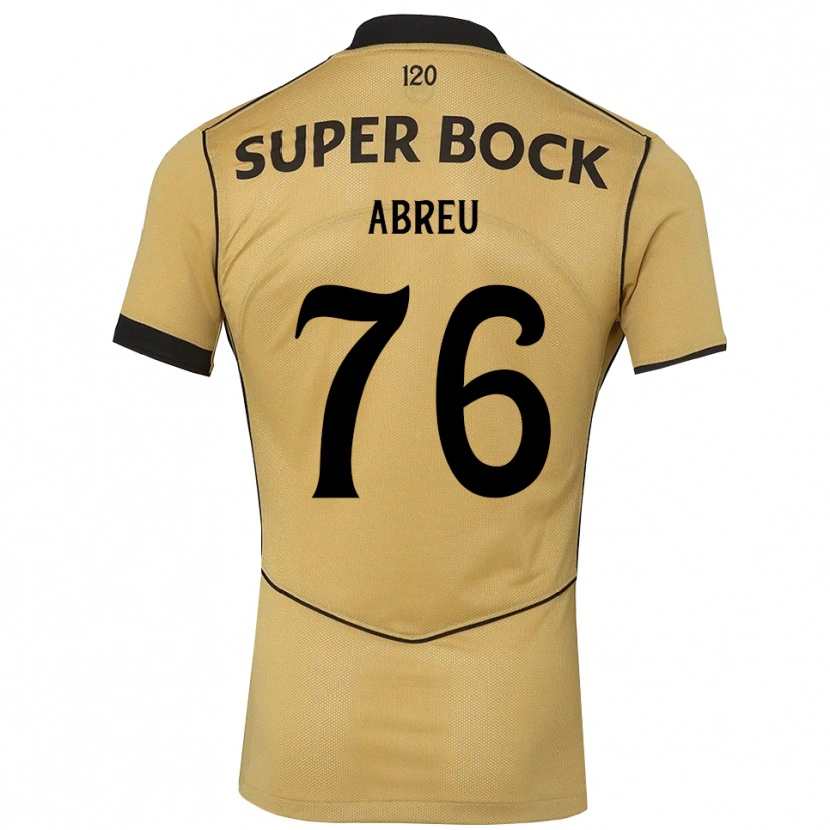 Danxen Mann Diogo Abreu #76 Gylden Kornblomst Svart Bortetrøye Drakt Trøye 2026/27 Skjorter T-Skjorte