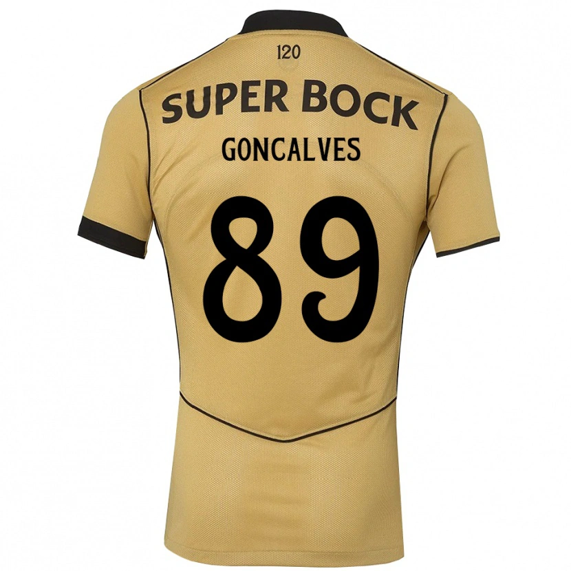 Danxen Mann Andre Goncalves #89 Gylden Kornblomst Svart Bortetrøye Drakt Trøye 2026/27 Skjorter T-Skjorte