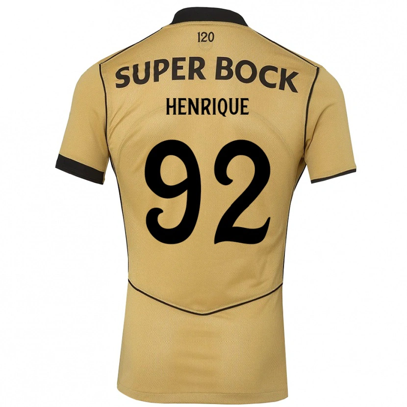Danxen Mann Eduardo Henrique #92 Gylden Kornblomst Svart Bortetrøye Drakt Trøye 2026/27 Skjorter T-Skjorte