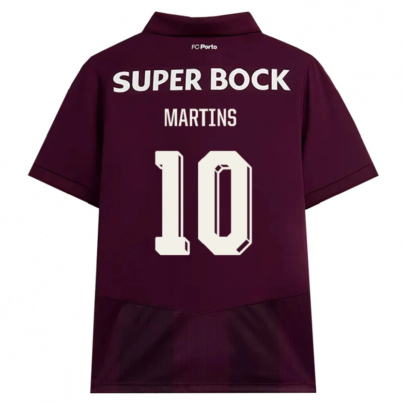 Danxen Mann Eduardo Martins #10 Burgunder Hvit Bortetrøye Drakt Trøye 2026/27 Skjorter T-Skjorte